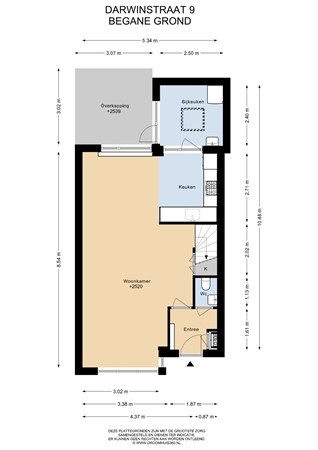 Floorplan - Darwinstraat 9, 1433 BV Kudelstaart